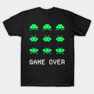 Game Over - Retro Arcade Gaming Pixel Art T-Shirt